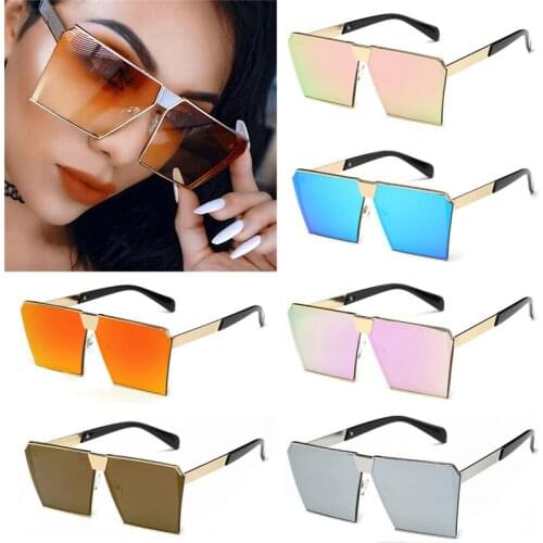 Novelty Newest Color For Women Sunglasses For Women Unique Oversized Shield UV400 Gradient Vintage Eyeglass Frames for Women