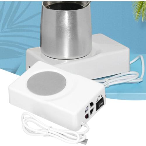 DC 5V 2A 10W USB Heating Cooling Coaster Portable Cup Warmer Refrigeration Pad For Home Office Car Use Kitchen Appliances