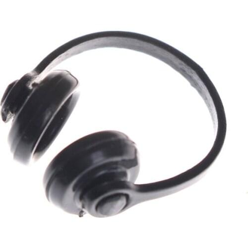 Plastic 1/12 Dollhouse Miniatures Wireless Earphone Headphone Doll House Decor Classic Toys For Child Kids Christmas Gift