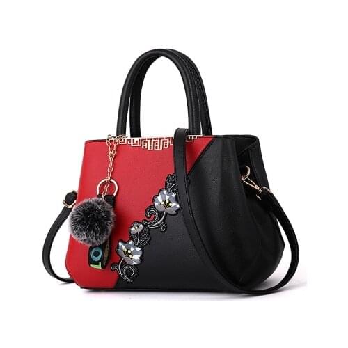 Embroidered Messenger Bags Women Leather Handbags Bags for Women 2020 Sac a Main Ladies Hand Bag Female bag new