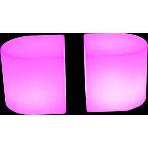 40cm Led Luminous Light Bar Stool Waterproof PE Material Cube Chair SK-LF35i from Skybess Factory Direct free shipping 1pc