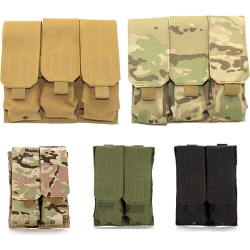 Tactical Molle M4/16 5.56MM Double Mag Magazine Pouch Fit for all kinds Tactical Vest For Airsoft Paintball Hunting