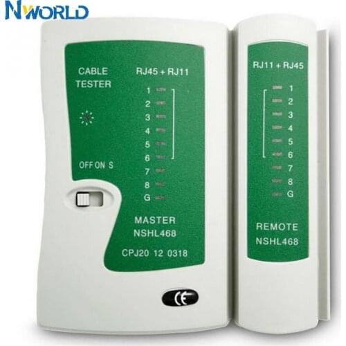 Nworld Network Cable Tester RJ45 RJ11 LAN Cable Tester Networking Tool Professional Cable Tester