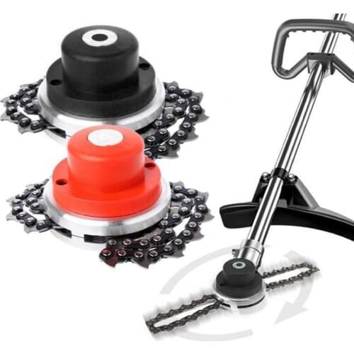 Universal M10 Brushcutter Trimmer Head Chain Lawn Mover Grass Brush Cutting Metal Thickening Saw Chain For Garden Tool Parts