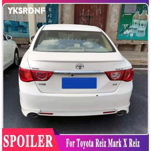YKSRDNF For TOYOTA Mark X Reiz 2010 2011 2012 2013 2014 2015 2016 ABS Plastic Unpainted Primer Rear Wing Lip Spoiler