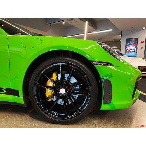 Z-ART 911 carbon fiber side flap for 992 carbon fiber side splitter for 2020 911 carbon fiber canards for 992