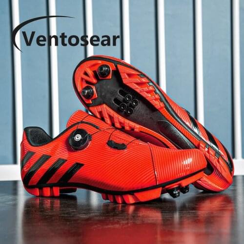 Ventosear Women Triathlon Flat Shoes MTB Speed Spring Road Route Cycling Shoes Male Professional Racing Mountain Biking Sneakers