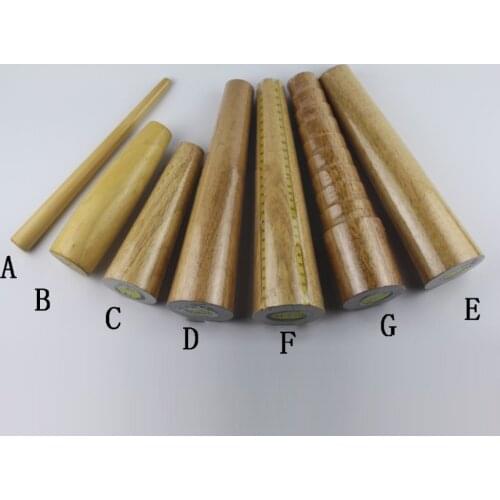1PCS Hard Wood Oval Round Bracelet Sizing Bangle Mandrel Wire Wrapping Tool