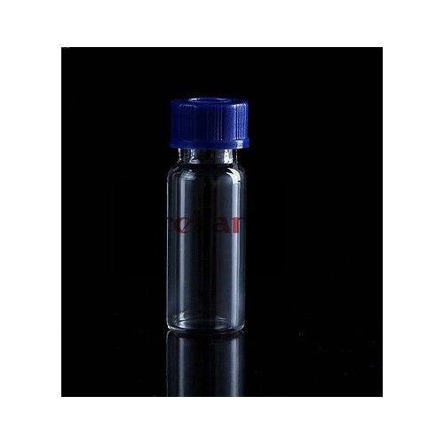 10pcs 2ML Clear Injection Glass Vial with Center Screw Cap 2CC Transparent Liquid Medicine Glass Containers