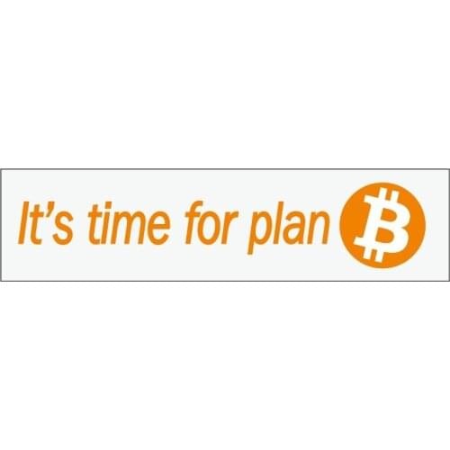 1000pcs/lot 20x5cm Its time for plan bitcoin Self-adhesive label sticker Item No. FS04, Free shipping