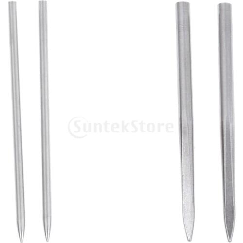 2pcs 80mm Long Stainless Steel Paracord Fid Lacing Stitching Needle with 2mm/3mm Hole Diameter