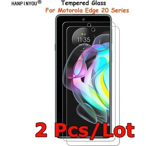 2 Pcs/Lot For Motorola Edge 20 Pro Lite Tempered Glass Screen Protector Ultra Thin Explosion-proof Protective Film