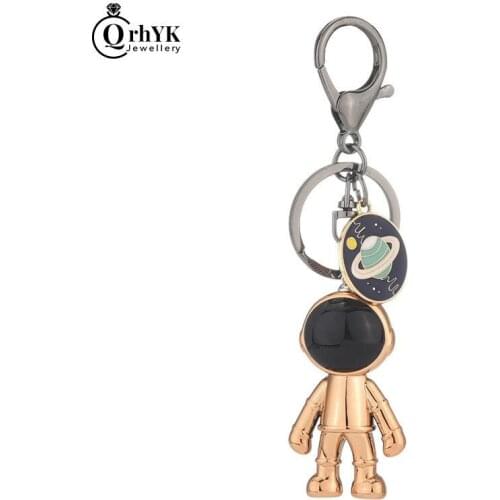 2021 3D Astronaut Space Robot Spaceman Keychain Keyring Alloy Gift For Man Friend Fashion Handmade
