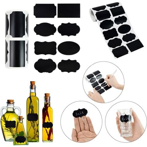 250PCS Chalkboard Blackboard Chalk Board Stickers Craft Home Kitchen Organizing Jar Bottle Labels Tags 2pc Ink Liquid Chalk Pens