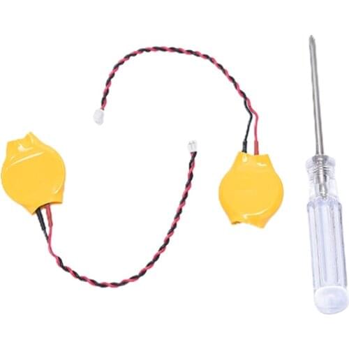 New CR2032 2032 battery wire 2pin Laptop motherboard BIOS CMOS battery with wire disassemble battery Accessories & Parts