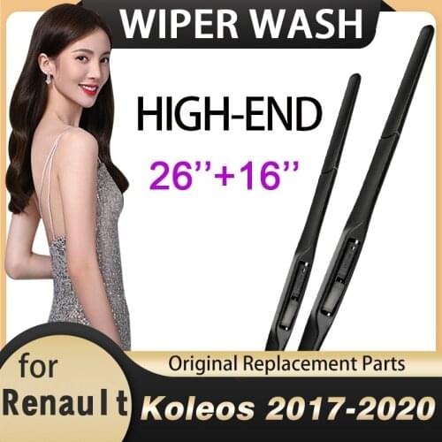 Car Window Wiper Blades for Renault Koleos 2017 2018 2019 2020 Samsung QM6 MK2 Front Windscreen Windshield Wipers Accessories