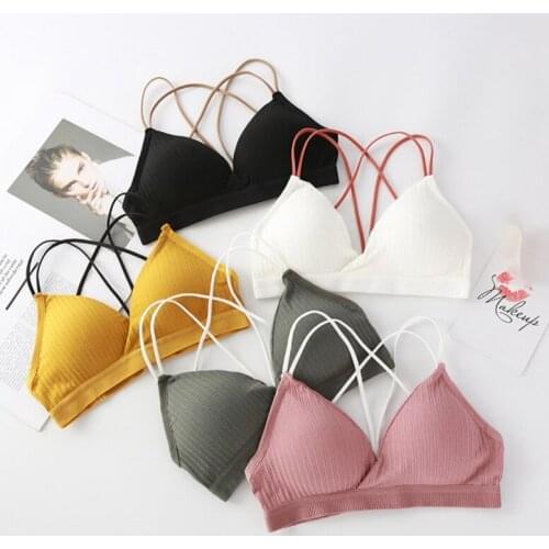 Seamless Cotton Comfort Padded Bra For Women Sexy Push Up Bras Wireless Brassiere Bralette Underwear Female Sexy Lingerie