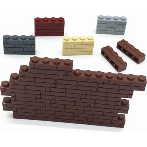 Kids Building Blocks Military Confrontation Equipment Accessories Wall Tiles Assemble Compatible Block Bricks Toys for Children