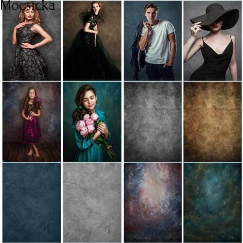 Newborn Baby Adult Birthday Portrait Backdrop for Photography Abstract Texture Photo Background Props Grey Smoke Photogrpahic