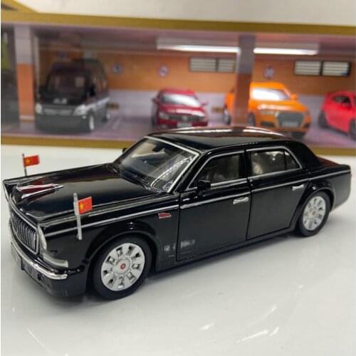 1:32 HONG QI L5A Alloy Car Luxury Diecast Model Metal Toy Vehicle Sound and Light Mini Car Simulation Collection Toys for boys