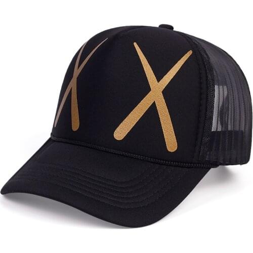 Fashion summer outdoor breathable baseball cap XX eye print mesh caps men and women wild hip-hop hat outdoor sun hats gorras