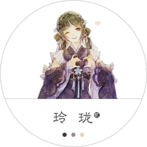 Vintage Fairy Girl LingLong Washi Tapes Bullet Journal Masking Tape Adhesive Tape DIY Scrapbooking Washi Stickers