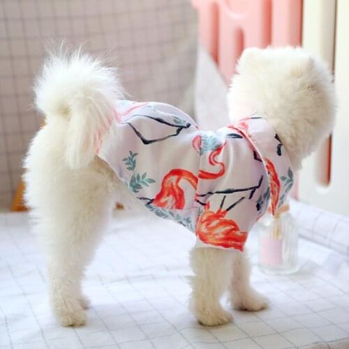 Summer Dog Shirt Cat Puppy Apparel Chihuahua Yorkshire Yorkie Clothes Vacation Pet Clothing Blouse Poodle Pomeranian Dog Costume