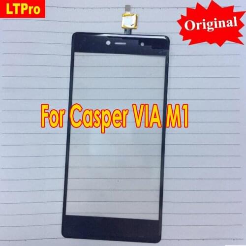 LTPro Original New Touch Screen Digitizer For Casper VIA M1 Front Panel glass Phone High Quality