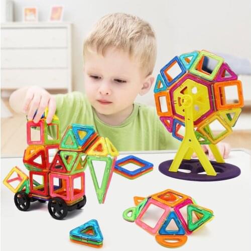 Big and Mini Size Magnetic Designer Magnet Building Blocks Accessories DIY Magnet Set Toy Educational Constructor Toys For Kids