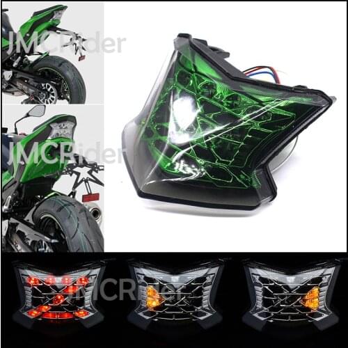Motorcycle Integrated LED Tail Light Brake Stop Light Turn Signals For Kawasaki Taillight Z650 Z900 NINJA 650 ABS 2017 2018