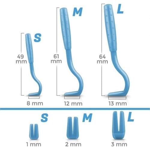 3pcs/set Pet Flea Removal Tool Plastic Scratching Hook Remover Pet Cat Dog Grooming Supplies Tick Removal Tool Tweezers Clips