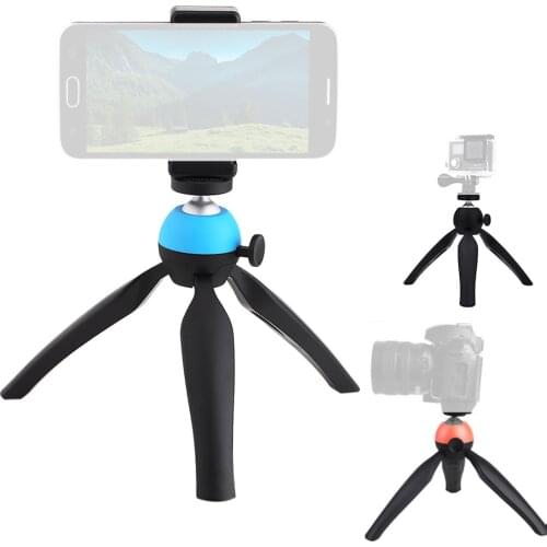Tabletop Mini Tripod with Ball Head Mount Holder Clip for Gopro Hero SJcam SLR Cameras Mobile Phones