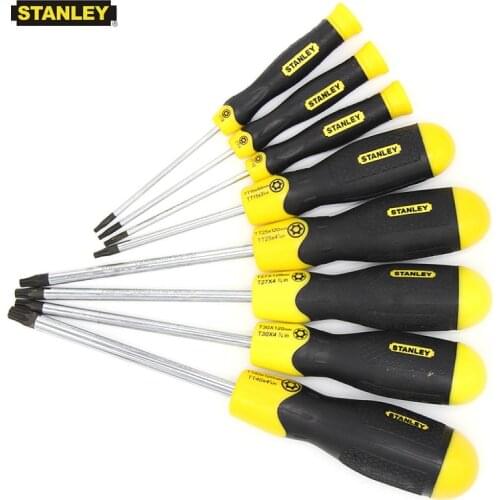Stanley 1pcs presicison torx screwdriver T5 T6 T7 without hole,T8 T9 T10 T15 T20 T25 T27 T30 T40 with hole security screwdrivers