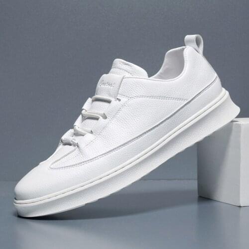 Casual Leather Men Shoes Fashion 2020 Loafers Mens Slip On Shoes White Black Flats Comfortable Mocassin Homme Free Shipping Shoe