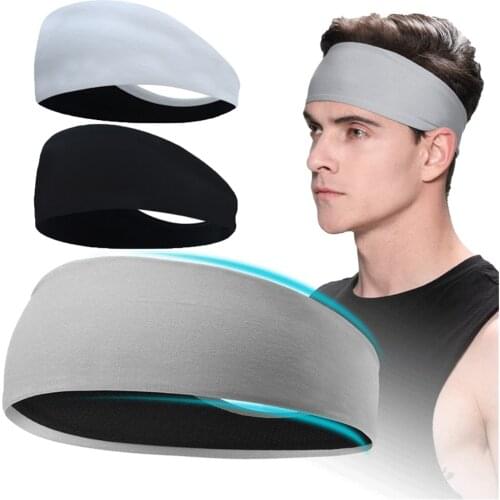 Man Women Universal Polyester Sweatband Elastic Sport Hairband Yoga Headbands Headwear bandana Headwrap Sports Hair Accessories