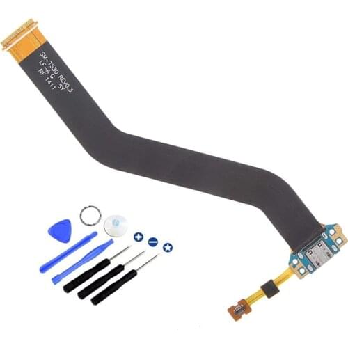 Dock Connector Charging Port Flex Compatible with Samsung Galaxy Tab 4 10.1 inch T530 T531 T535 incl Screwdriver