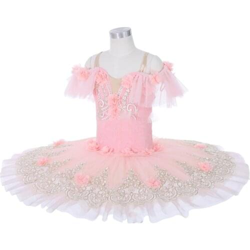Pink Ballet Tutu Kids Girls Adults Tutu Women Child Swan Lake Dress Pancake Ballerina Party Ballet Dance Costumes Ballet Dress