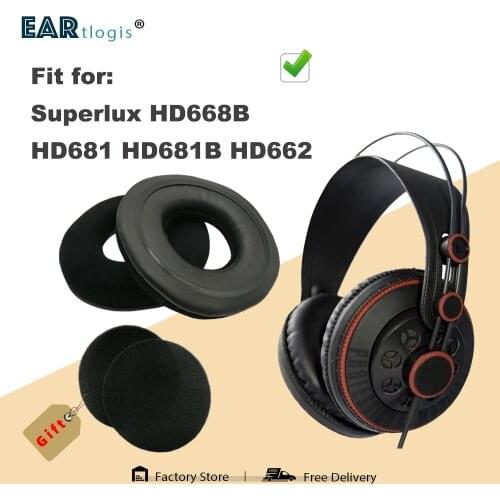 Replacement Ear Pads for Superlux HD668B HD681 HD681B HD662 Headset Parts Cushion Velvet Earmuff Earphone Sleeve Cover