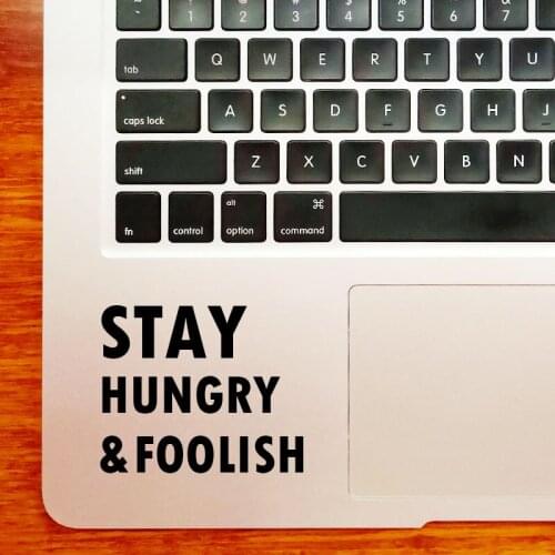 Steve Jobs Inspired Quote Trackpad Laptop Sticker for Macbook Decal Pro 16” Air Retina 11 12 13 15 inch Mac Book Notebook Skin