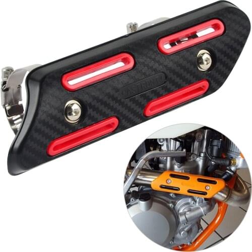 25-51mm Exhaust Heat Protector Shield For Honda CRF250 CRF450 CRF250X CRF450X Beta 350 390 430 480 RR 4 STROKE