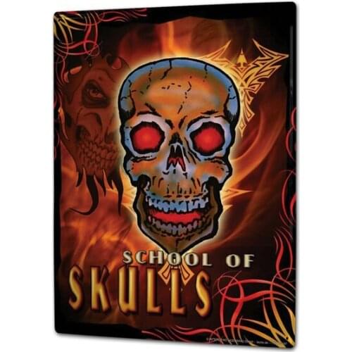 Tin Sign Fun Ravtive Skull skull demon