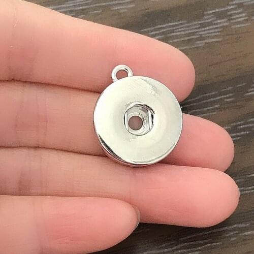 5PCS DIY Charm 18mm Snap Jewelry liobonar snap buttons charms for Snap Earrings Bracelet Necklace zipper pulls men women