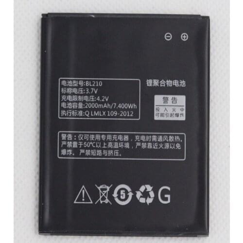 BL210 Battery For lenovo A536 A606 S820 S820E A750E A770E A656 A766 A658T S650 Mobile Phone replacement Battery
