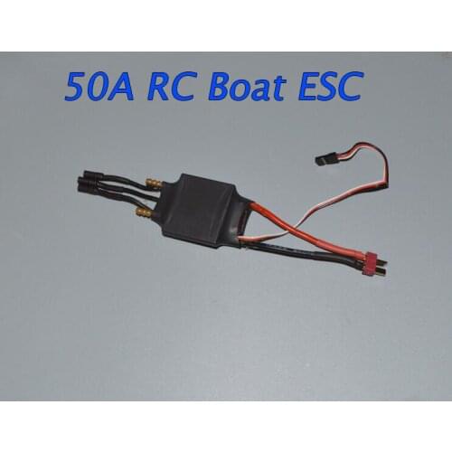 Free Shipping 50A RC Boat Regulator Brushless ESC Electric Speed Controller Two-way with Backwards Function Water Cooling ESC