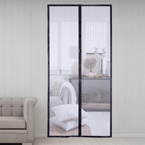 Big size Magnetic Attractable Anti Fly Mosquito Insect Curtain Soft Frame Screen Window Mesh Net Automatic Closing Door Screen
