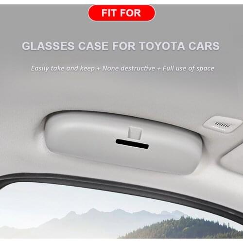 Carmilla ABS Car Sunglasses Holder for Toyota C-HR CHR 2014 - 2021 Interior Accessories Eyeglass Holder Glasses Storage Organize