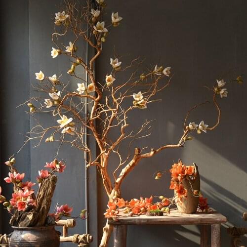1pc kapok long branch Artificial flower diy home hotel courtyard decoration fake flowers floral arrangement ornaments
