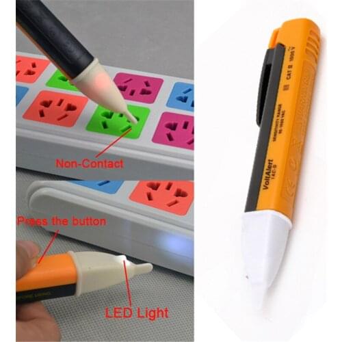 Electric Indicator 90-1000V AC Voltage Detector Sensor Tester PenNon-Contact Power Outlet Current Tester Meters Tools LED Light