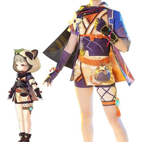 Mangoyoyo Game Genshin Impact Sayu Cosplay Costume Sayu Cosplay Costume Wig Hair Genshin Impact Costume Women Halloween