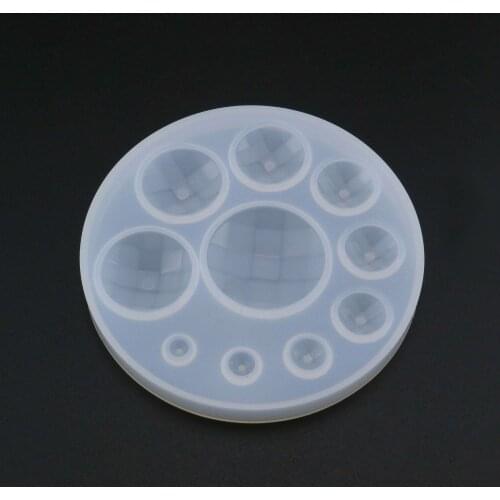Facted Round Breast Milk Cabochon Silicone Mold Epoxy Resin Keepsake DIY Jewelry Making Supplies 1507048